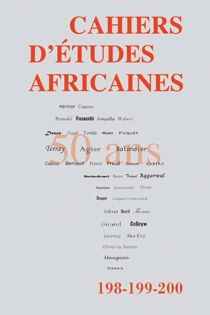 Cahiers d'Études africaines : 50 ans !