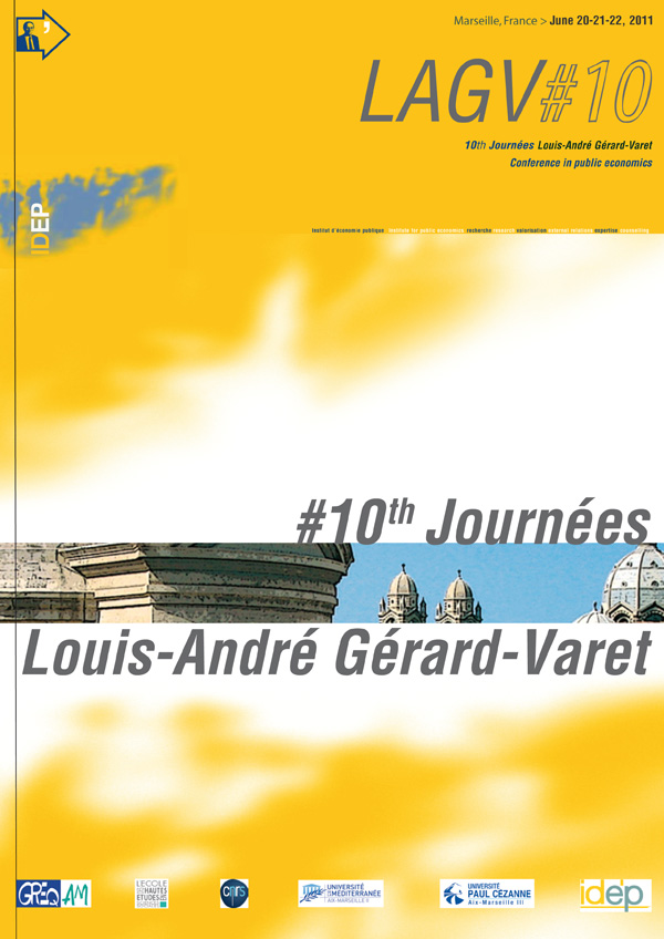 Xe Journées internationales d’économie publique Louis-André Gérard-Varet - Programme