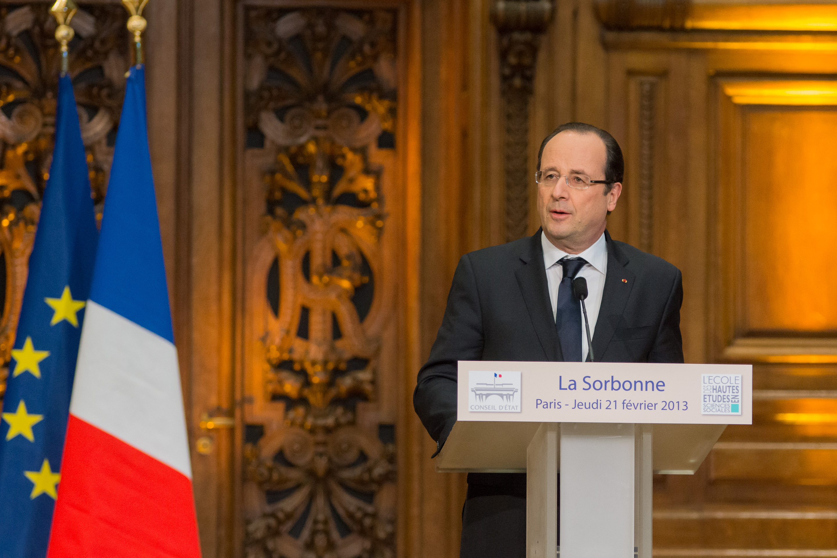 François Hollande à la séance inaugurale du colloque Faire des choix ?