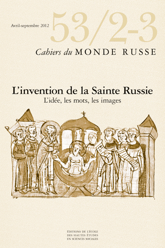 Revue Cahiers du monde russe, n° 53/2-3