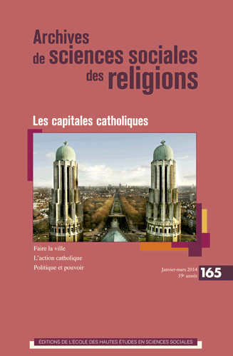 Revue Archives de sciences sociales des religions, n° 165