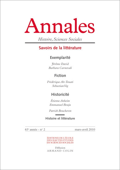 Annales. Histoire, Sciences sociales, n° 2-2010