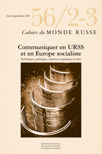 Revue Cahiers du monde russe, n° 56/2-3