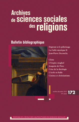 Revue Archives de sciences sociales des religions, n°172